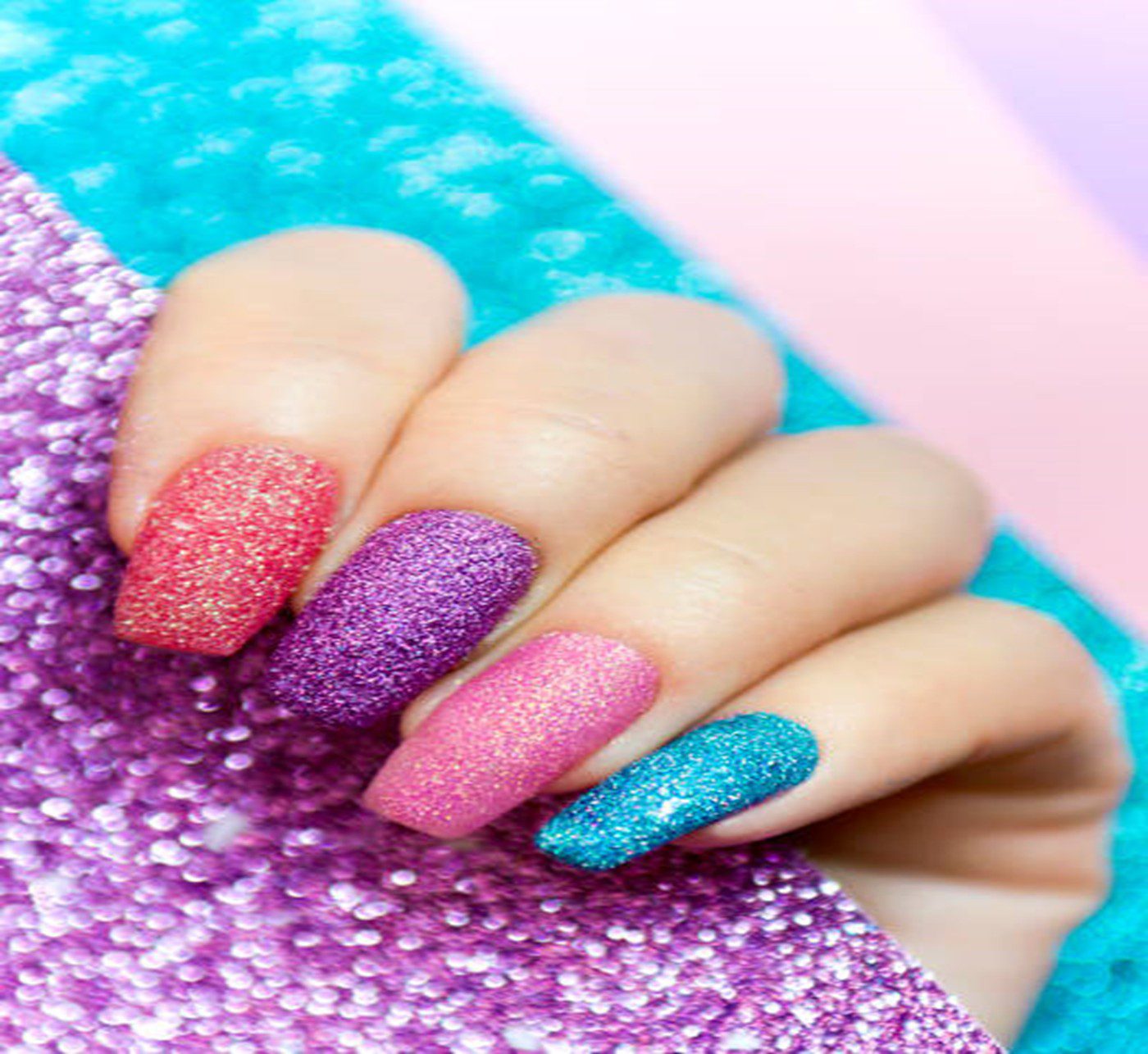 Ongles paillettes